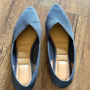 Kelly & Katie Textured Navy Flats